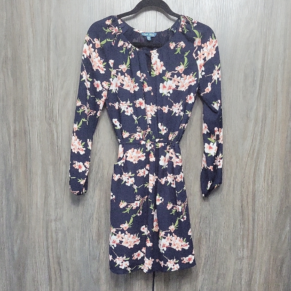 Fleur Bleue Floral Navy Dress